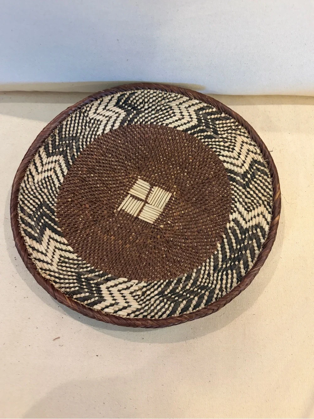 One of a Kind! NEW Woven Basket. Made by Binga people of Zambia Zimbabwe Africa